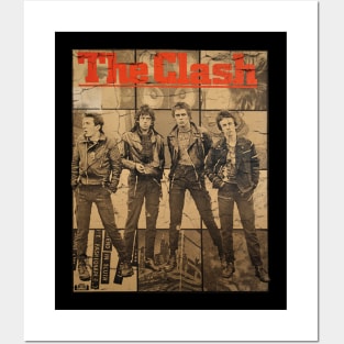 Retro Vintage The Clash Posters and Art